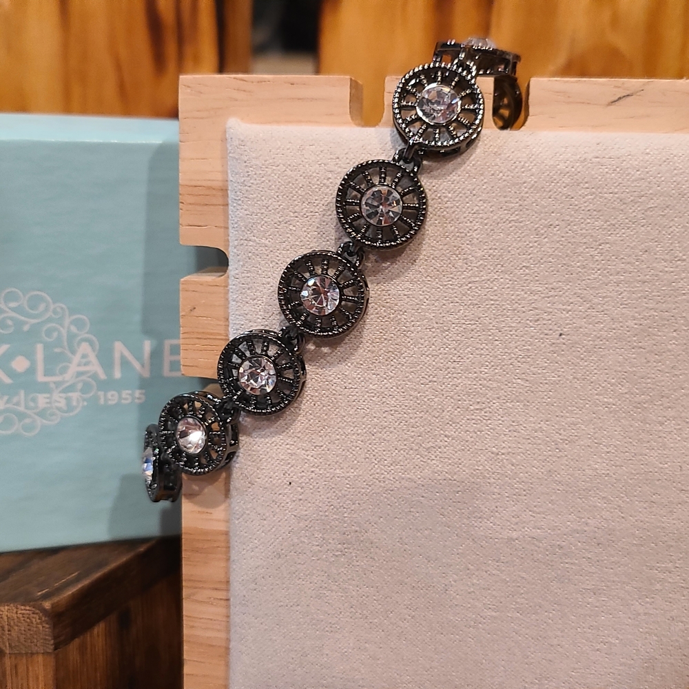 Park Lane Focus Hematite Bracelet with Crystals